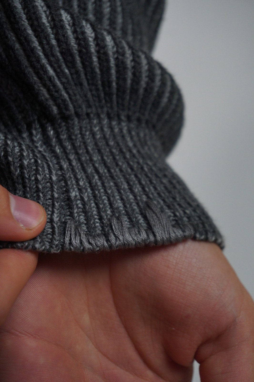 By hand sweater (gray)