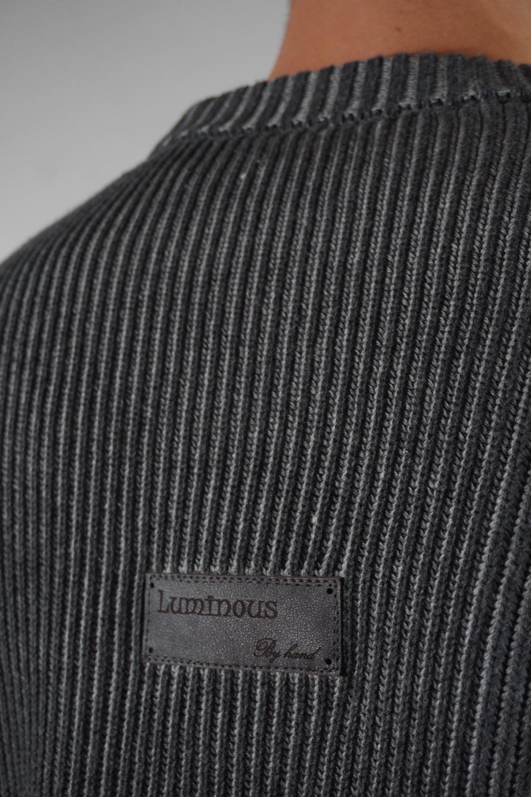 By hand sweater (gray)
