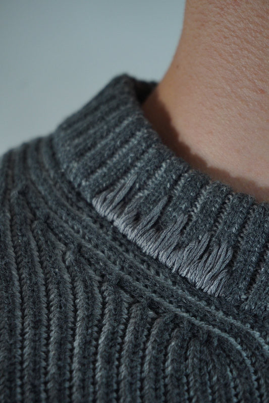 By hand sweater (gray)